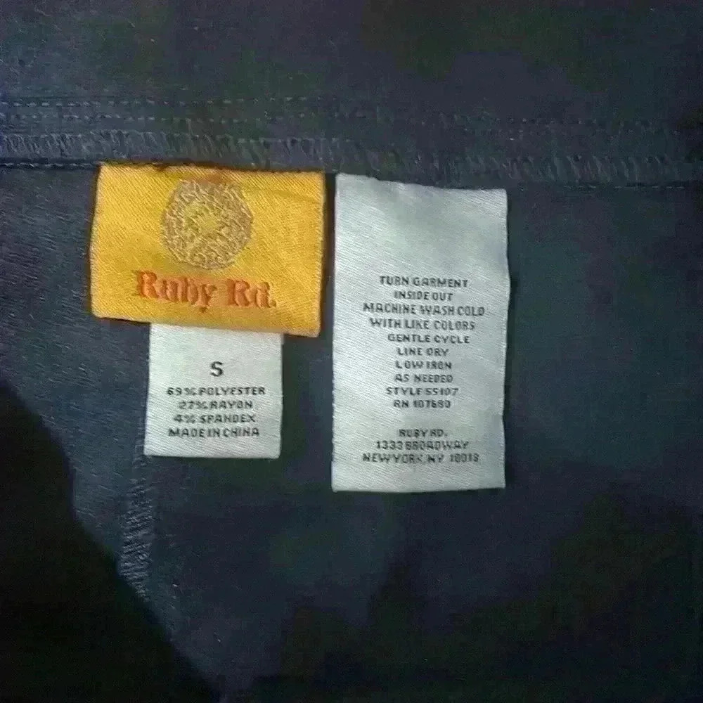 Ruby Rd Navy Stretch Office Jeggings Pants - Picture 2 of 3